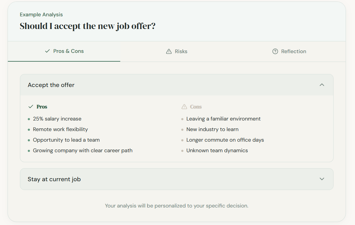 DecisionLab - Screenshot 3 showing product features and functionality