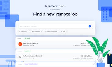 Barra de búsqueda y filtros: optimizando la búsqueda de empleo al permitir que los empleadores definan los requisitos de trabajo remoto.