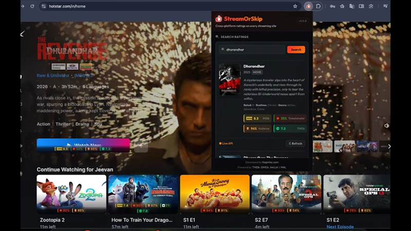 Stream Or Skip screenshot 1 (video preview)