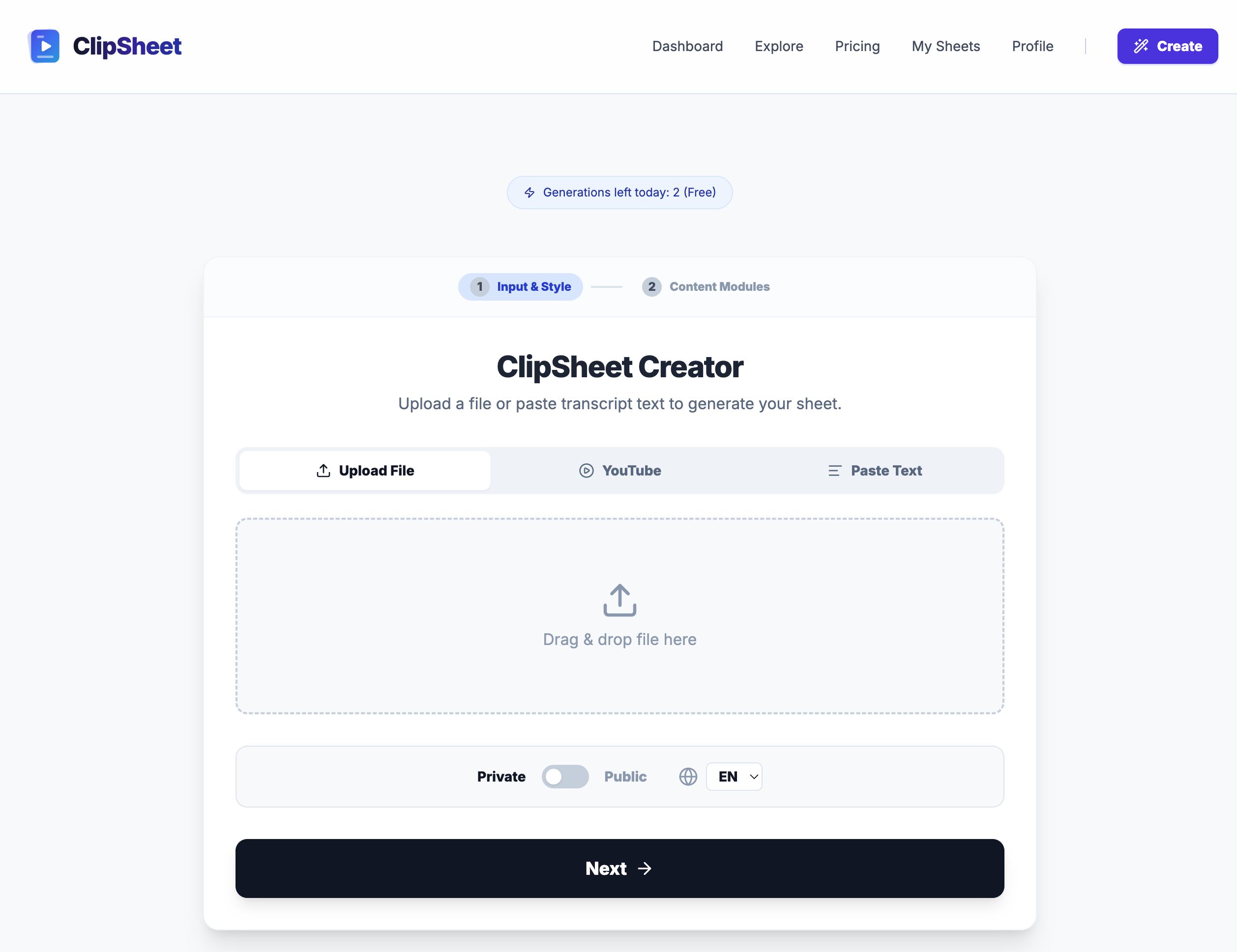 ClipSheet - Screenshot 3 showing product features and functionality