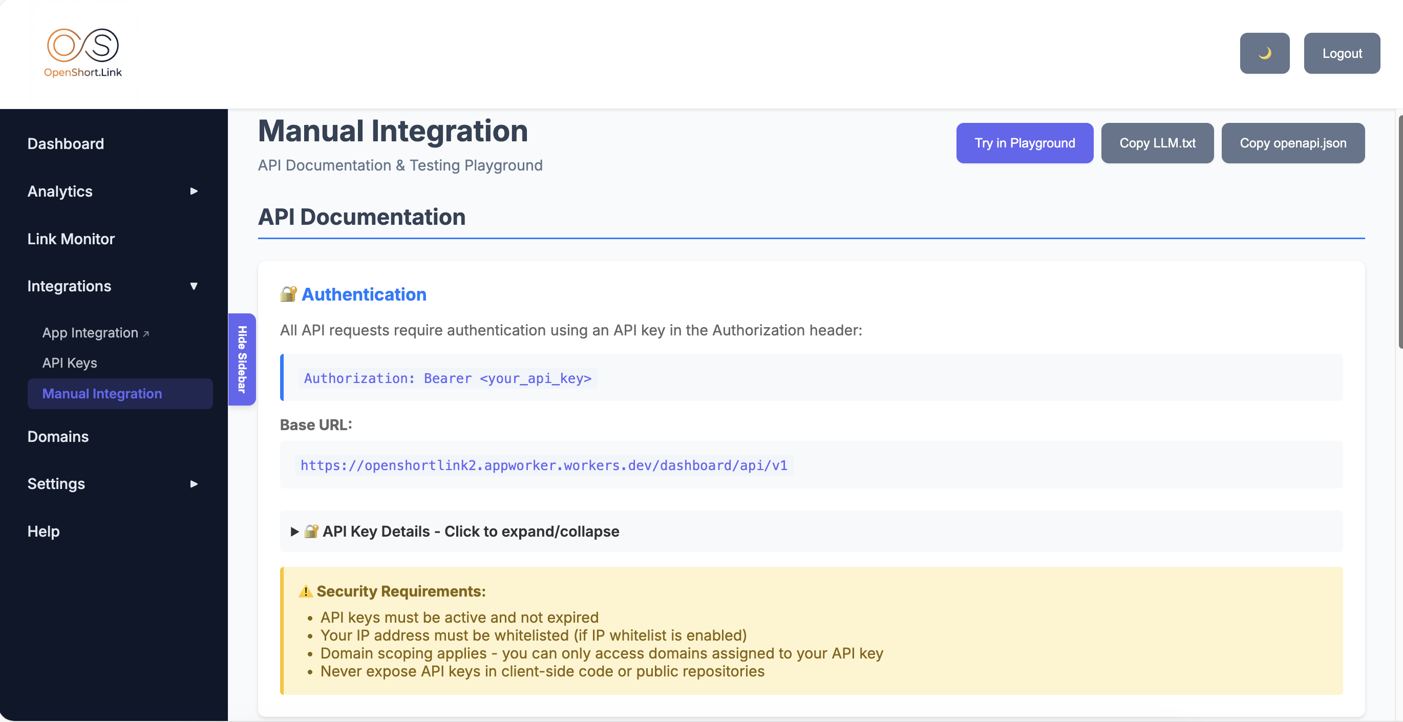 OpenShort.Link - Screenshot 4 showing product features and functionality