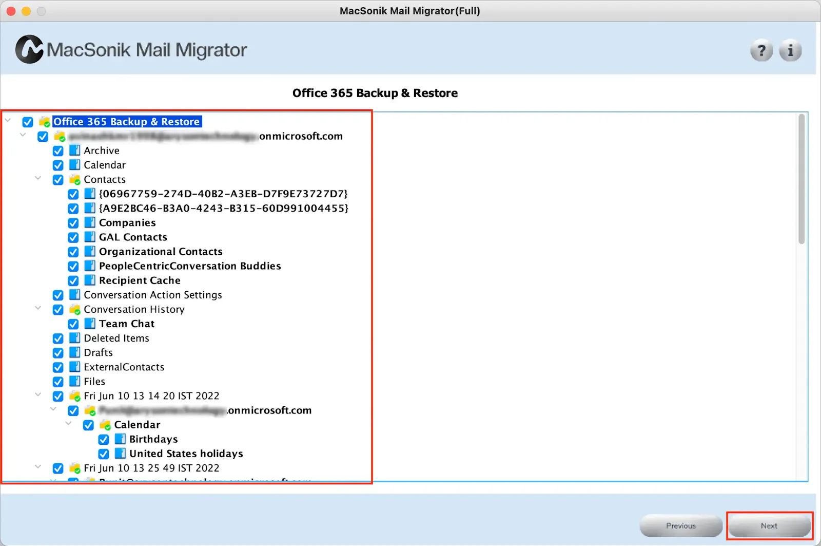MacSonik Email Migrator screenshot 4