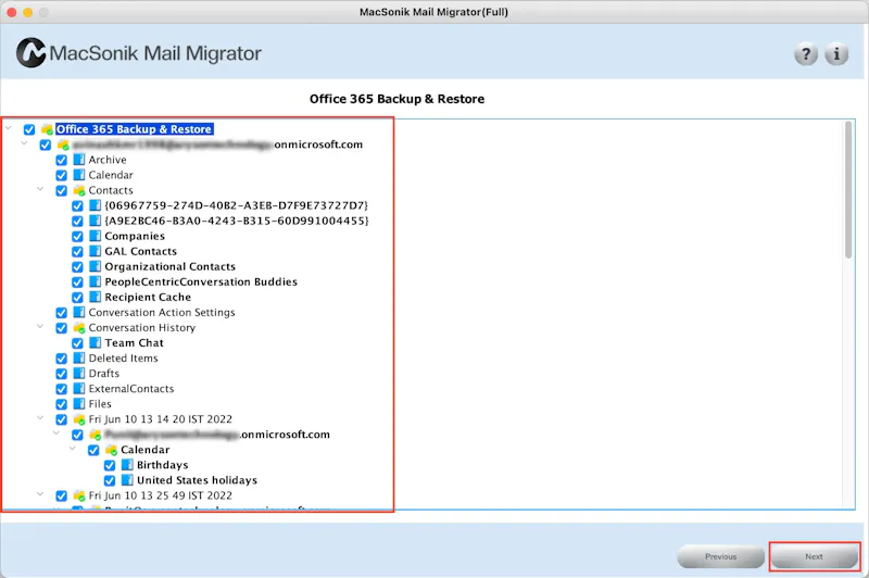MacSonik Email Migrator screenshot 4
