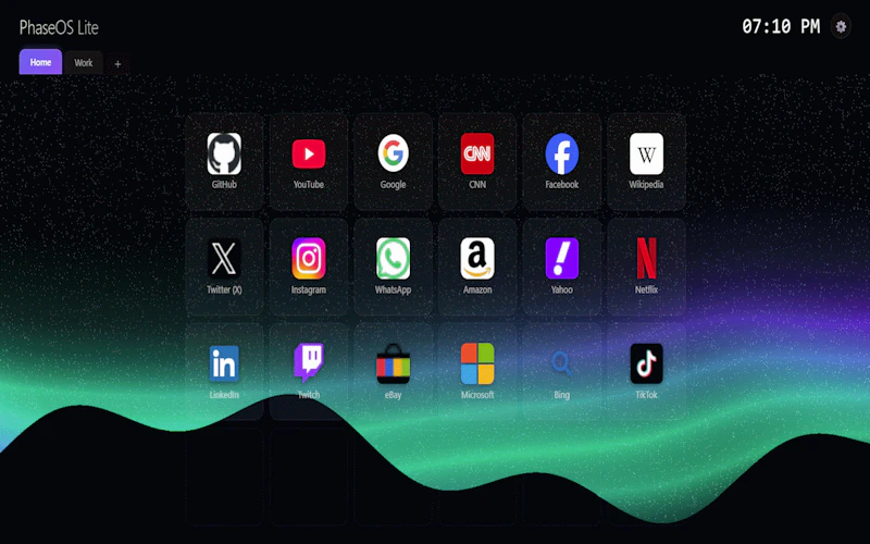 PhaseOS Lite Chrome Extension Free screenshot 2