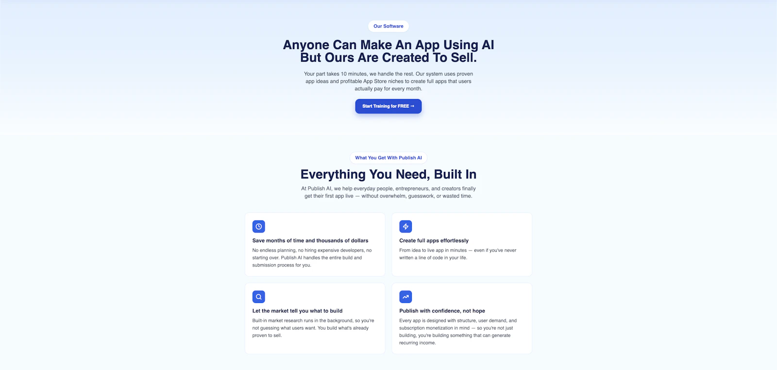AI App Publishing Academy screenshot 2