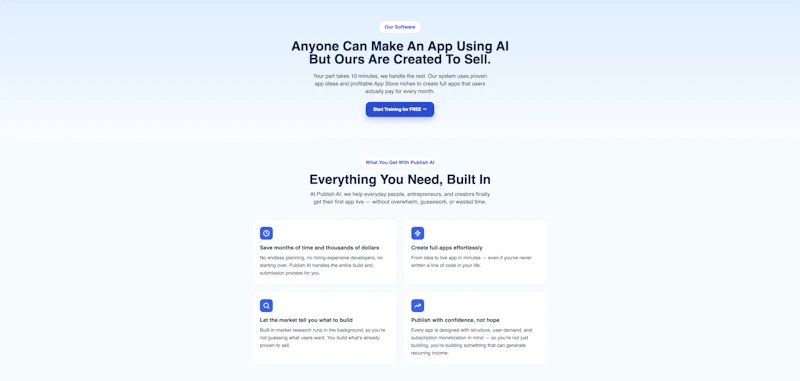 AI App Publishing Academy screenshot 2