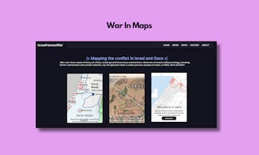 Israel-Hamas War Dashboard gallery image