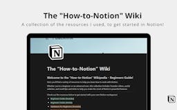 The "How-To-Notion" Wiki media 1