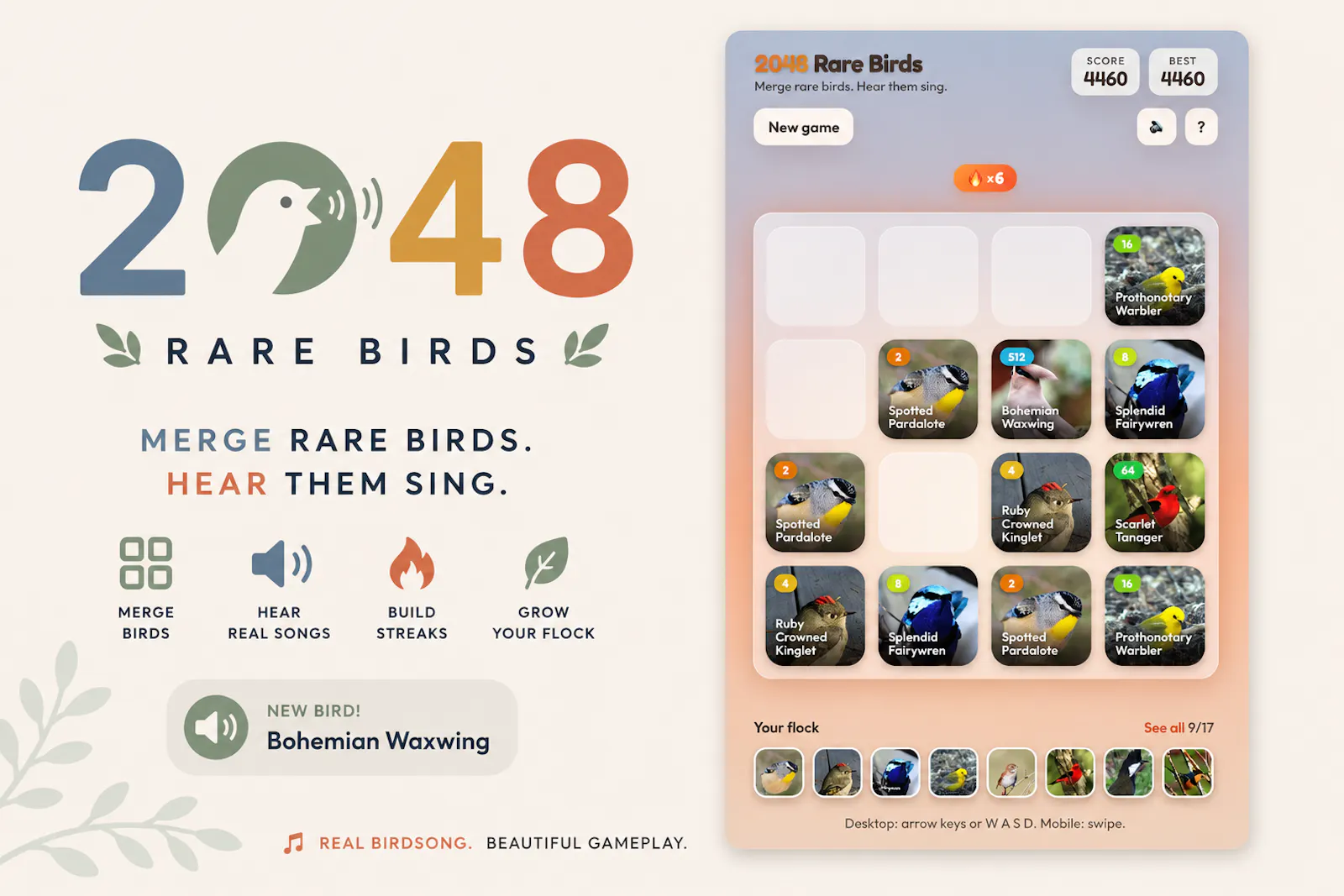 2048 Rare Birds screenshot 2
