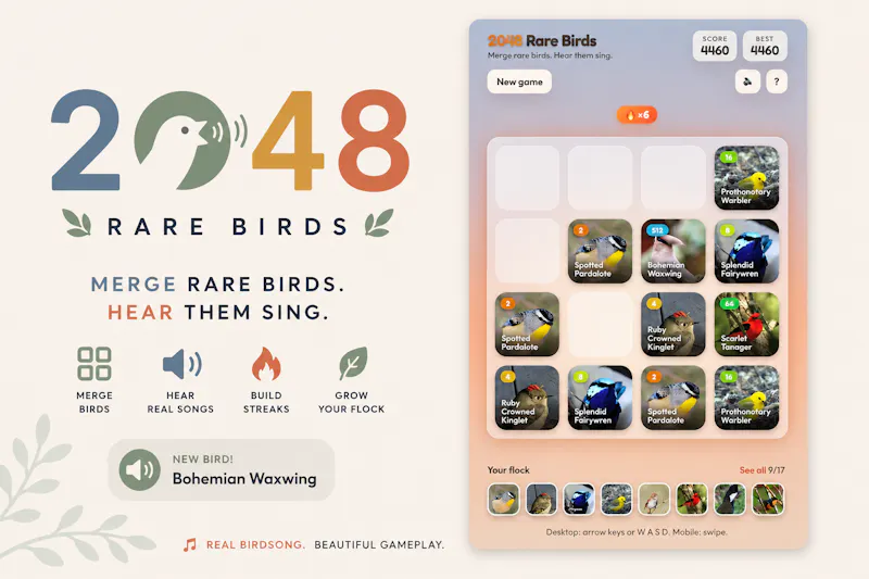 2048 Rare Birds screenshot 2