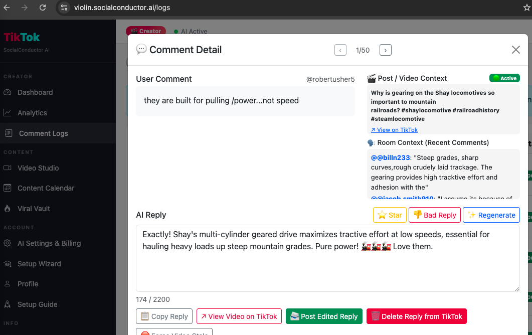 SocialConductorAI for TikTok gallery image