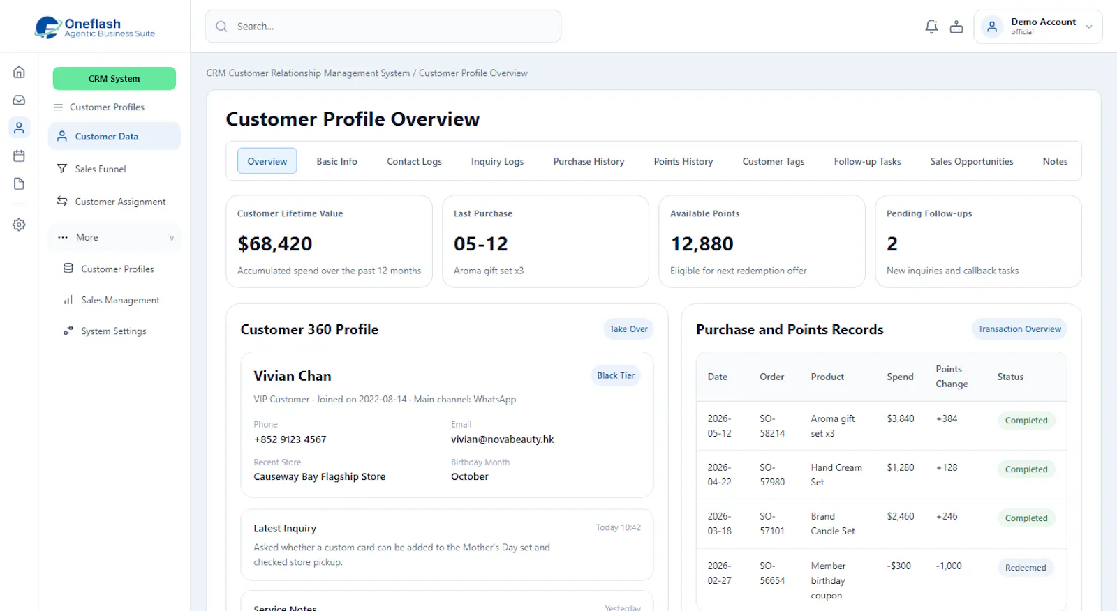 Oneflash Agentic Business Suite screenshot 3