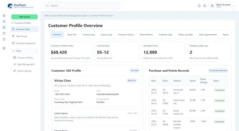 Oneflash Agentic Business Suite screenshot 3