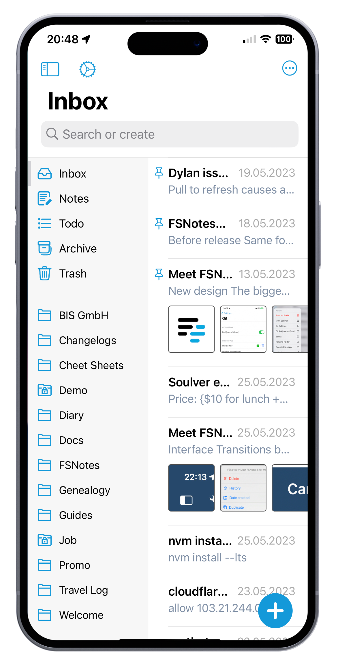 IOS के लिए fsnotes 6 - मार्कडाउन, नोट्स, iOS मीडिया 1