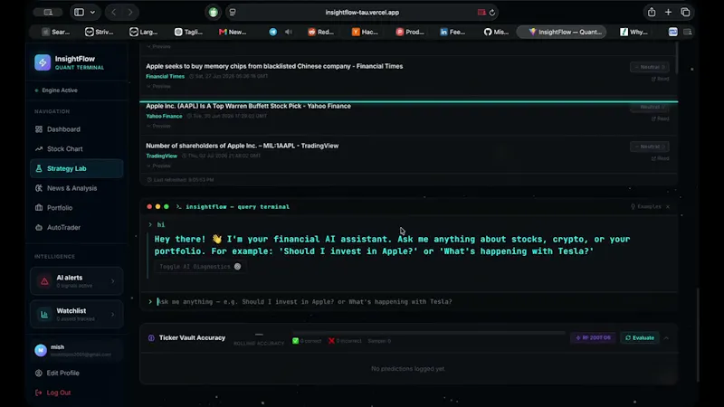 InsightFlow screenshot 1 (video preview)