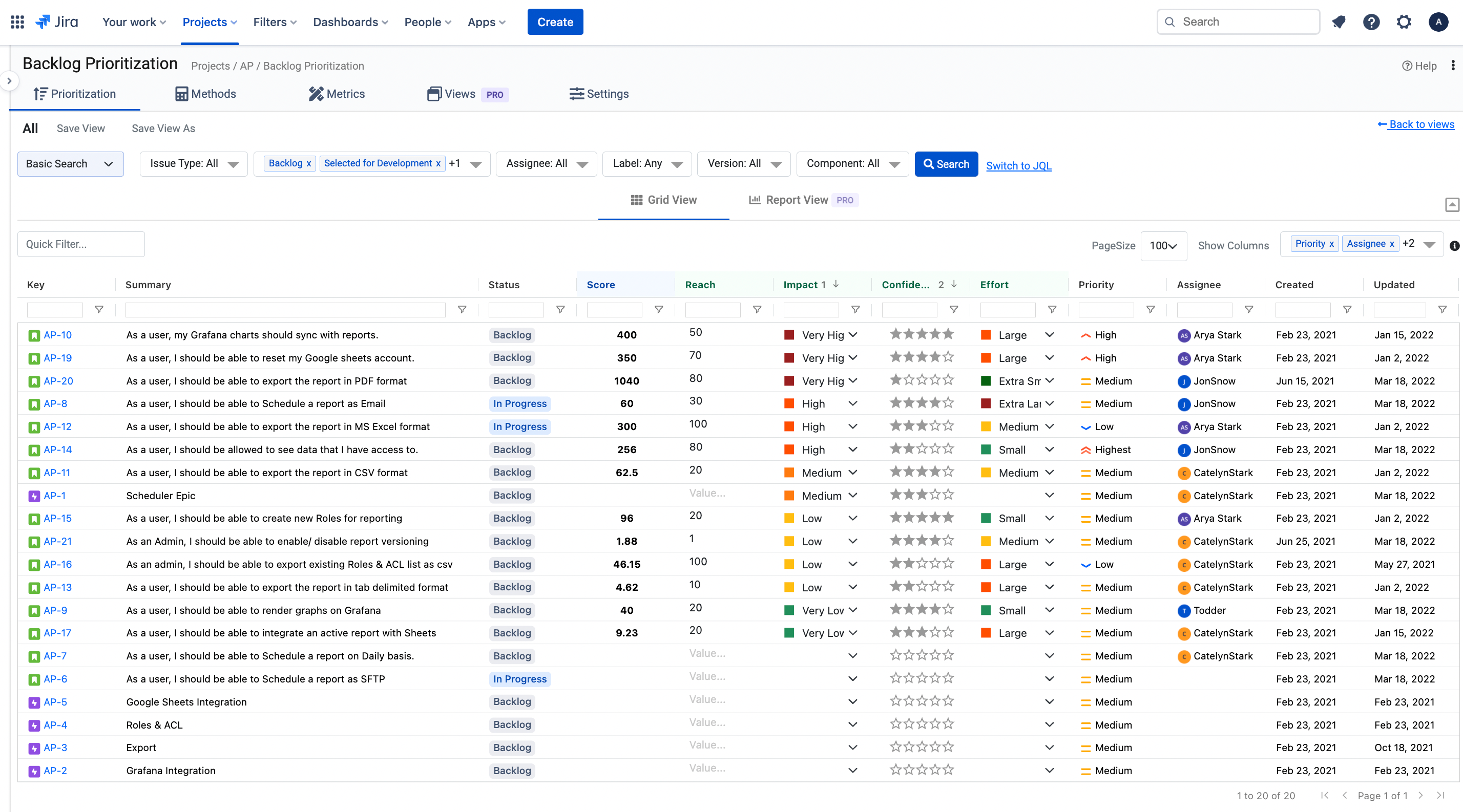 Media Keutamaan Backlog untuk JIRA (PRO) - Mengutamakan backlog projek anda seperti pro 11