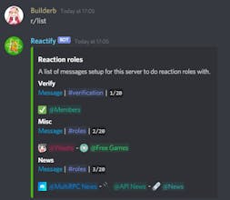 Reactify Discord Bot gallery image