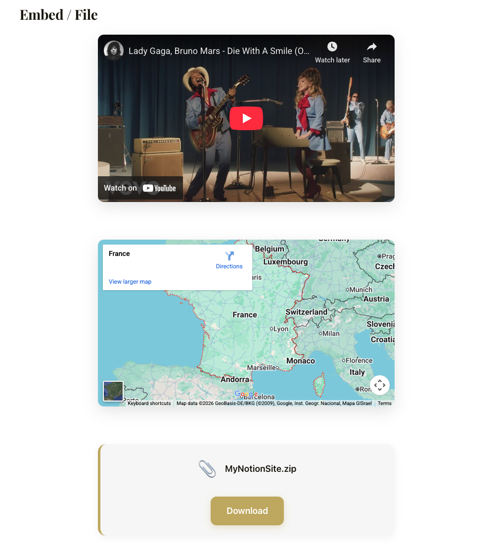 Notion To Site gallery image