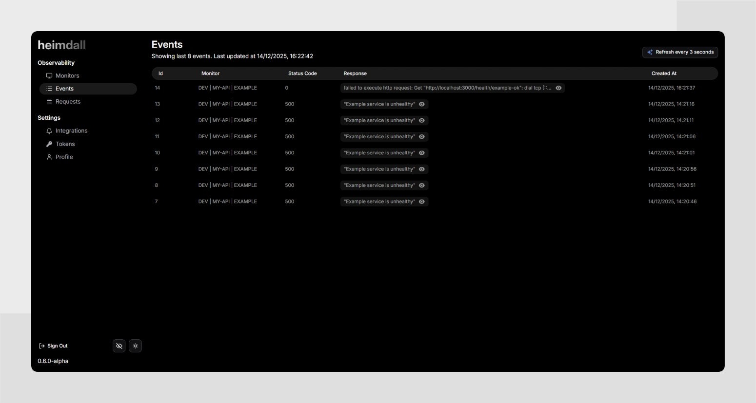 Heimdall - Screenshot 3 showing product features and functionality