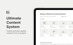 Notion Ultimate Content System media 1