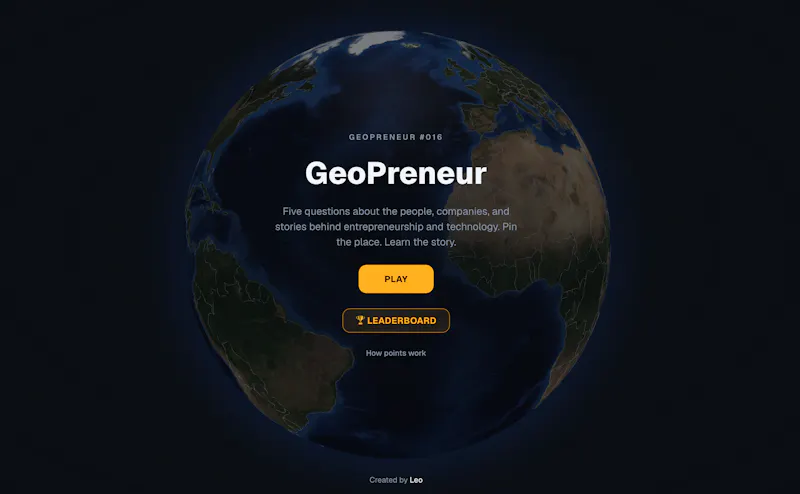 GeoPreneur screenshot 1