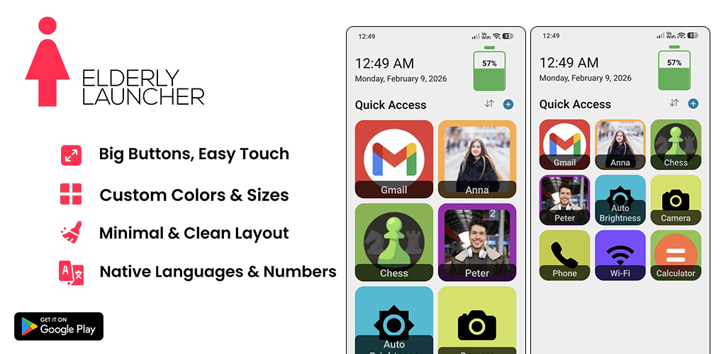 Elderly Launcher for Android gallery image