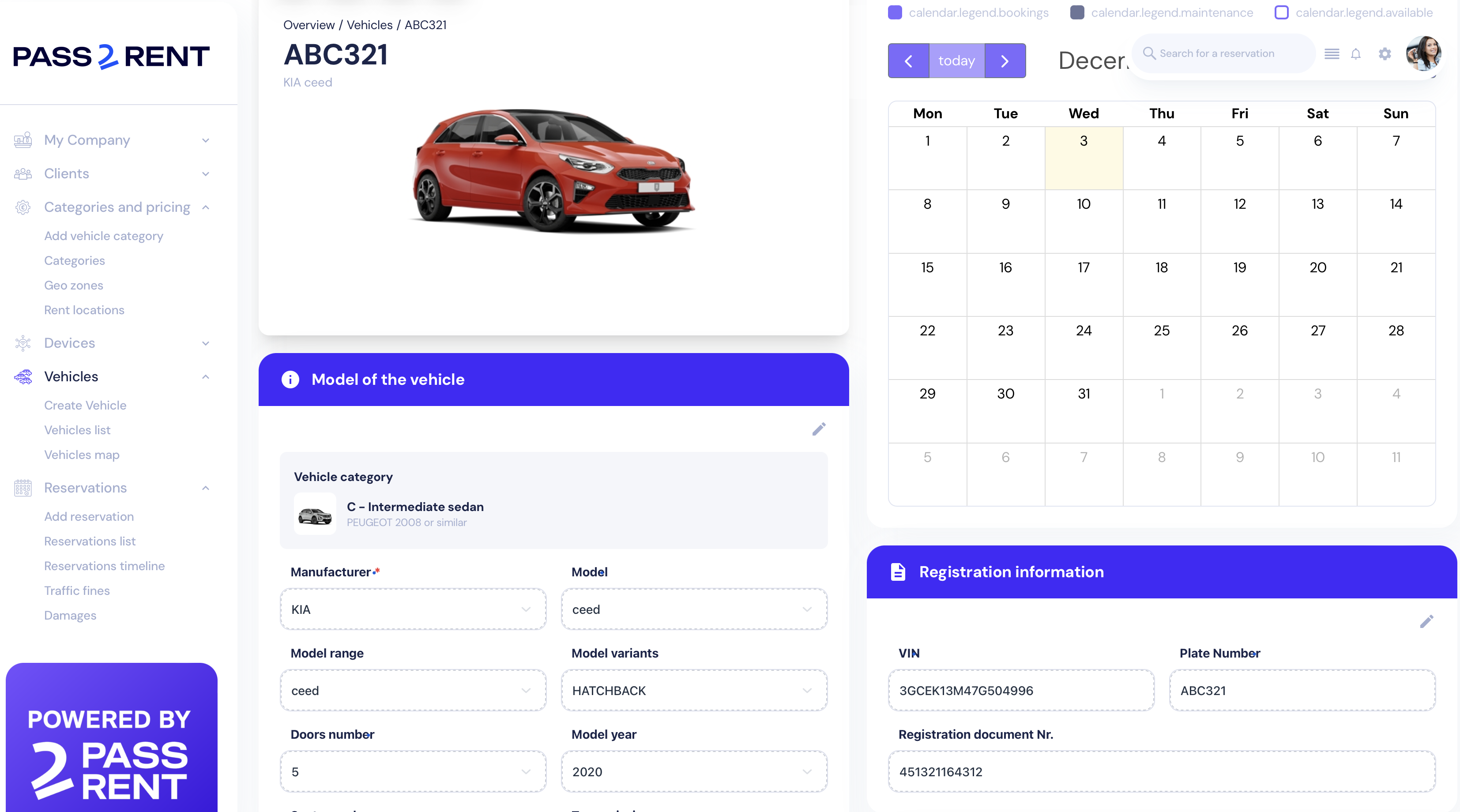 PASS2RENT - Screenshot 3 showing product features and functionality