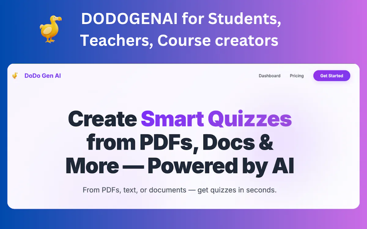 DODOGENAI Generate Quizzes with AI