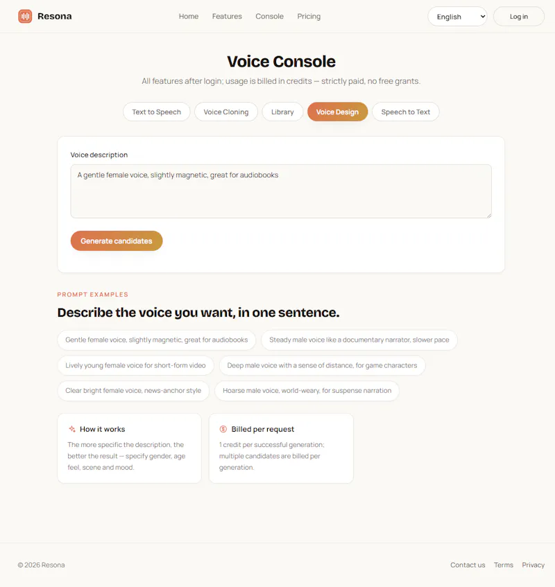 Clone voice,pay only for what you use screenshot 3
