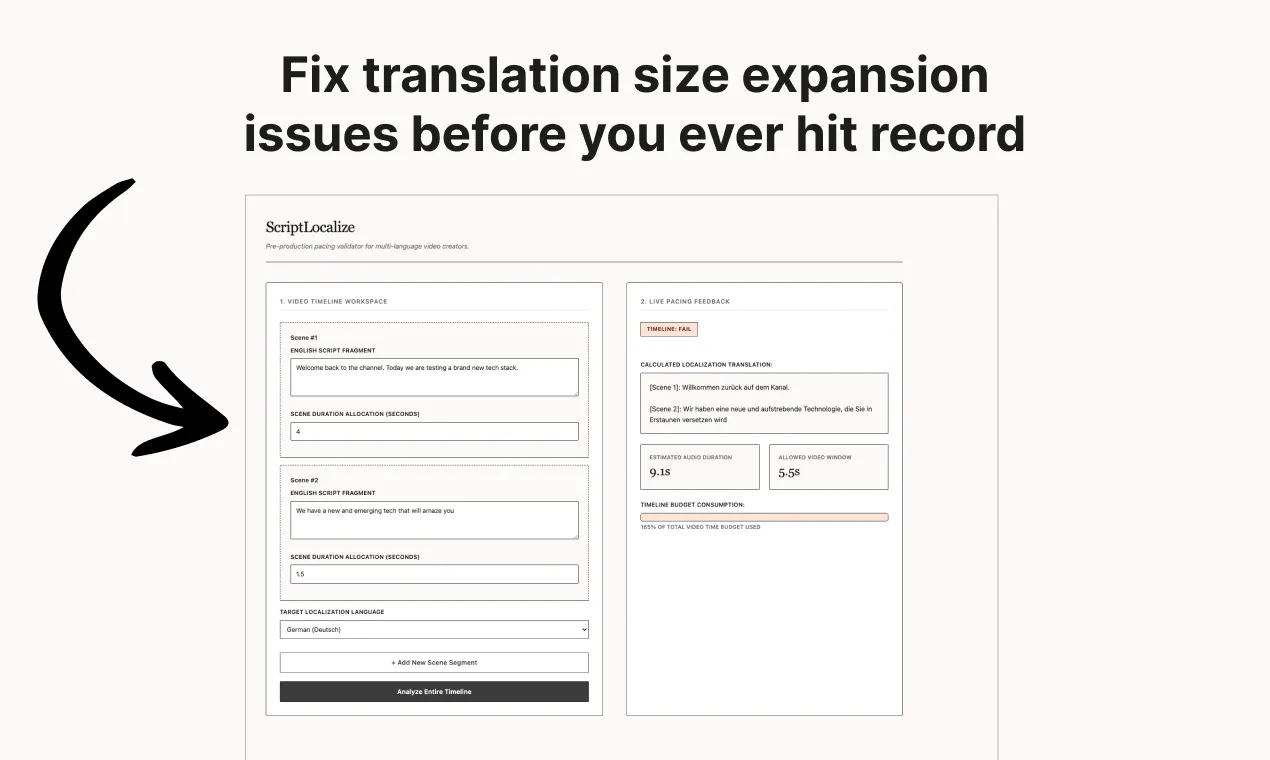ScriptLocalize Video Pacing Editor 截图