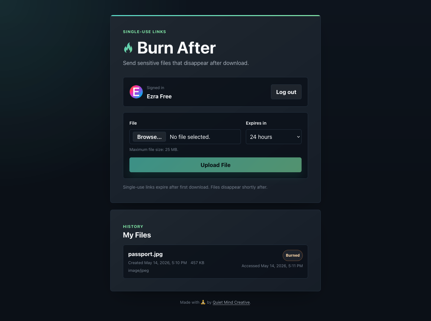Burn After gallery image
