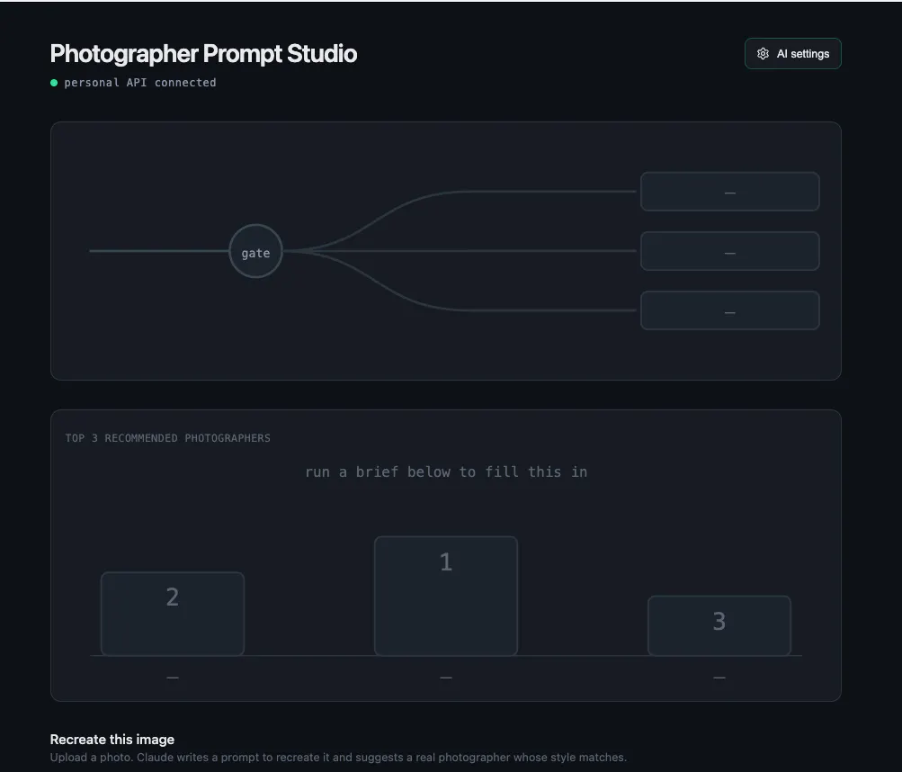 Photographer Prompt Studio gallery image