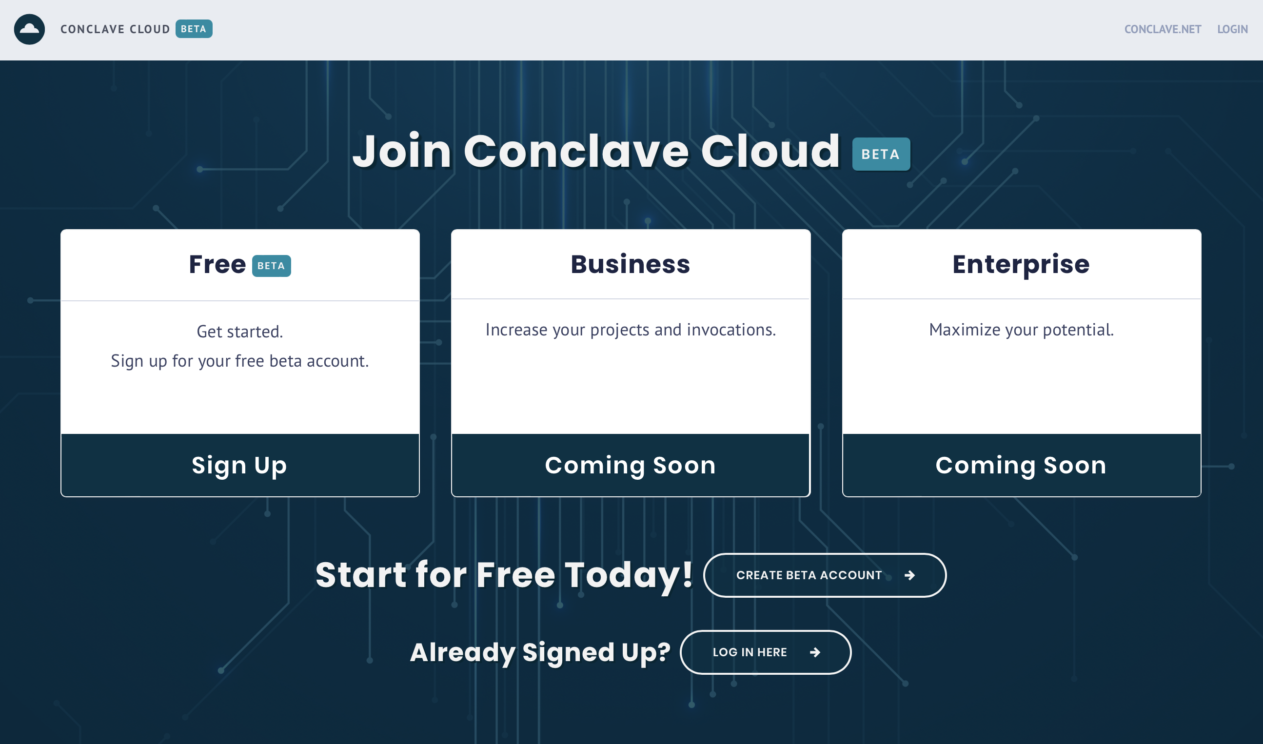 Conclave cloud - Altijd gecodeerde functies als een service media 1