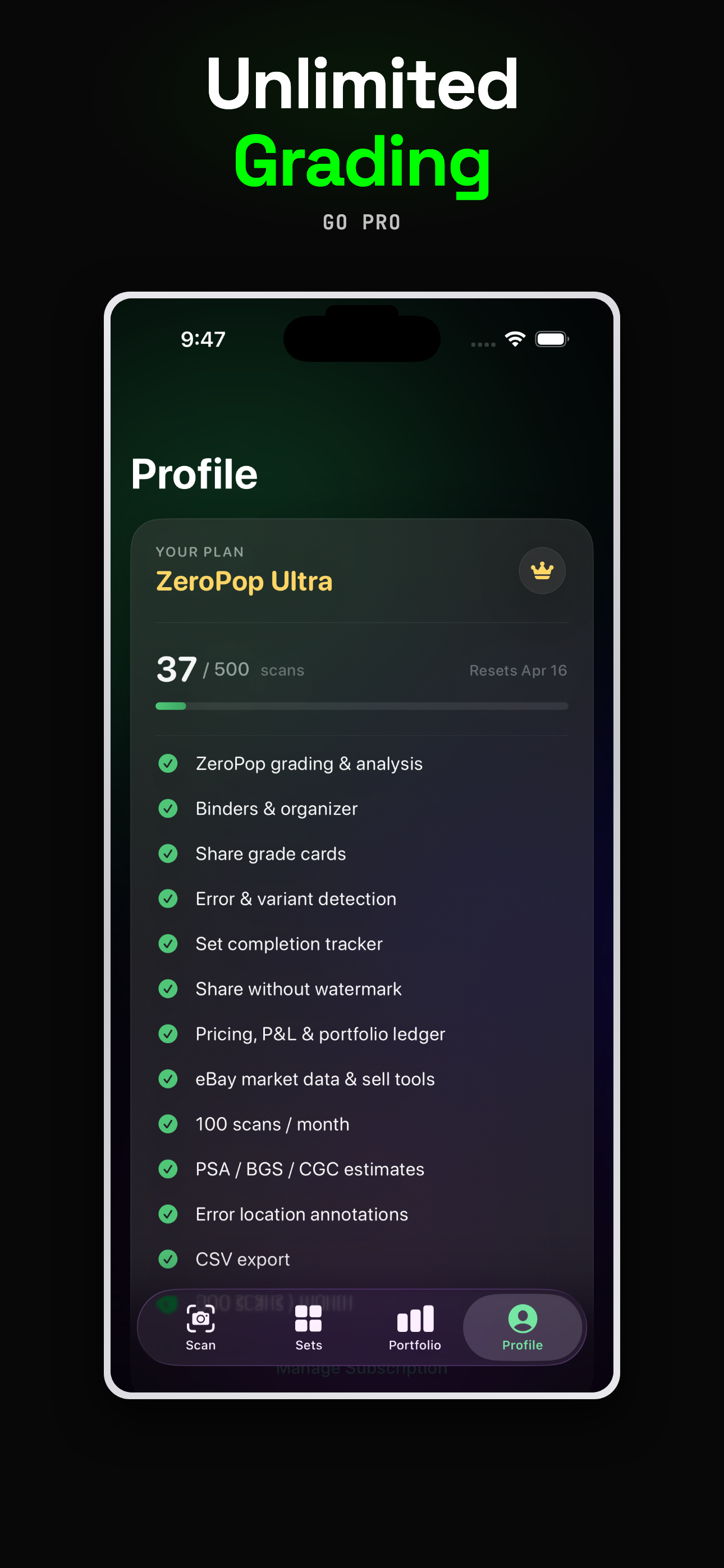 ZeroPop: AI Card Grader gallery image
