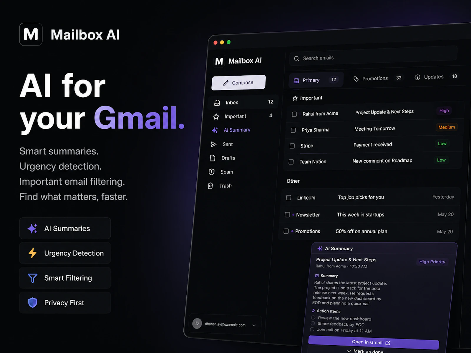 Mail box ai screenshot 2