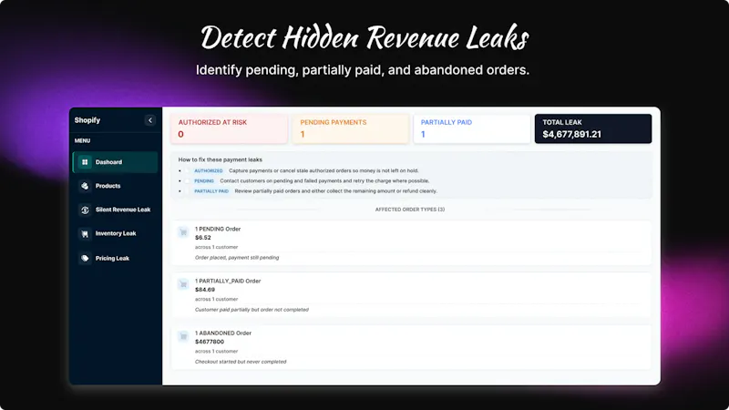 Revenue Recovery screenshot 2