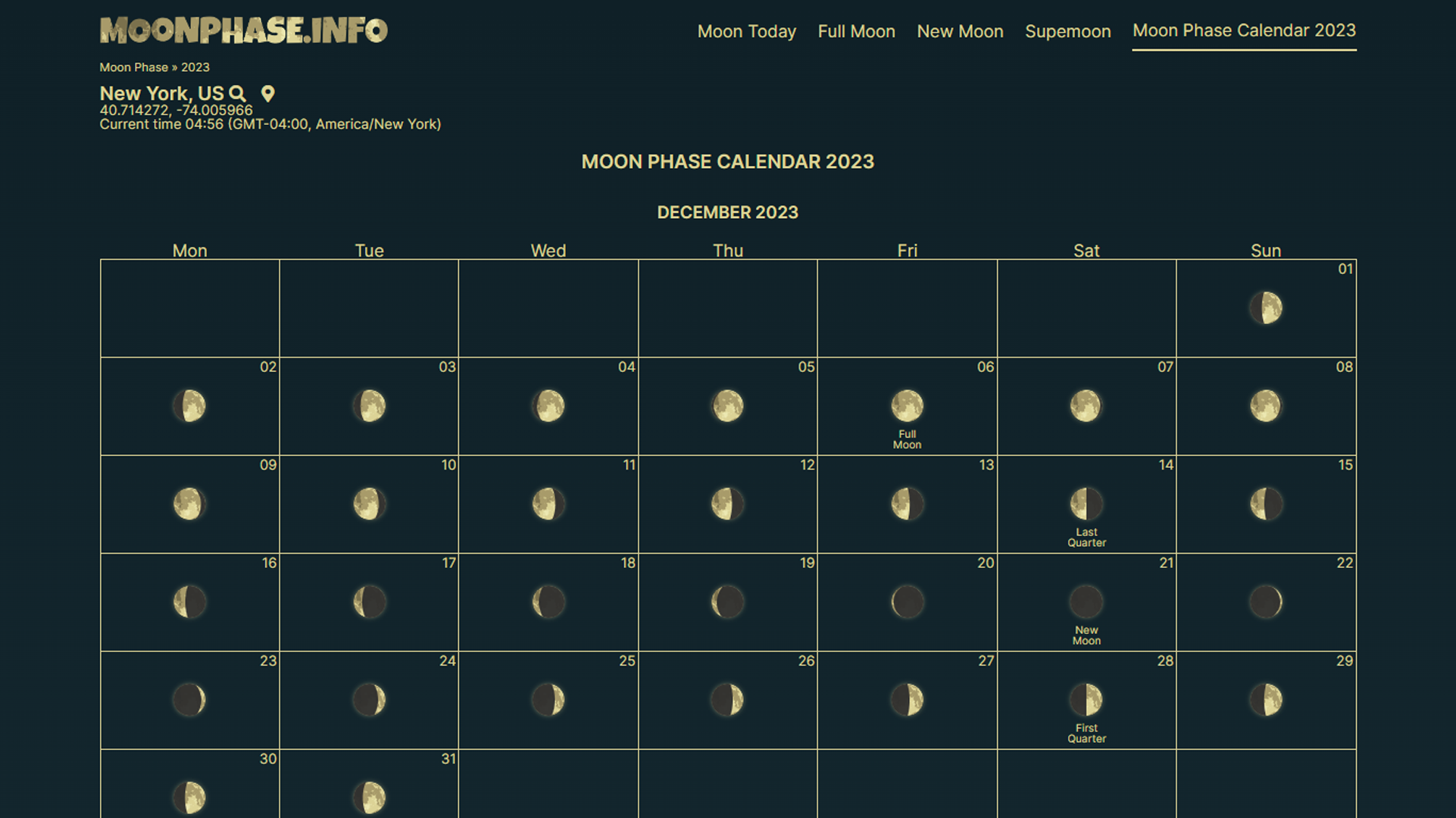 Moonphase.info - Лунный фазовый календарь медиа 3