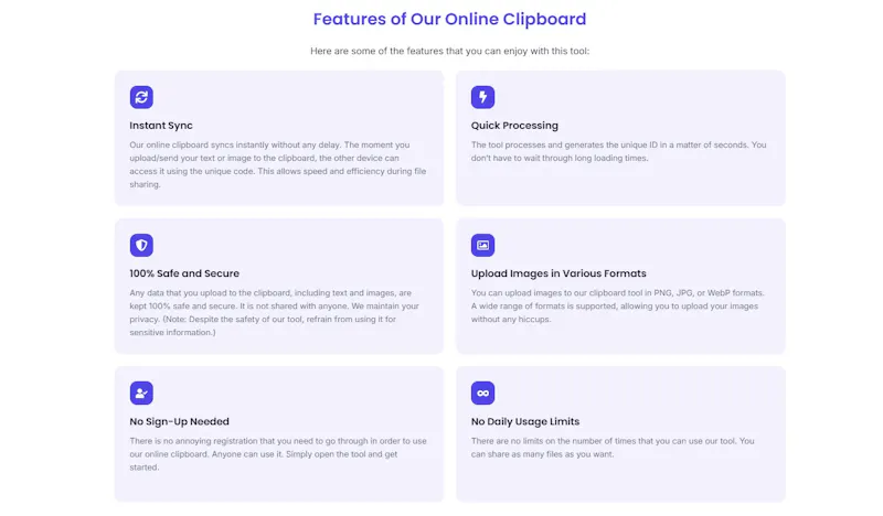 Online Clipboard screenshot 2