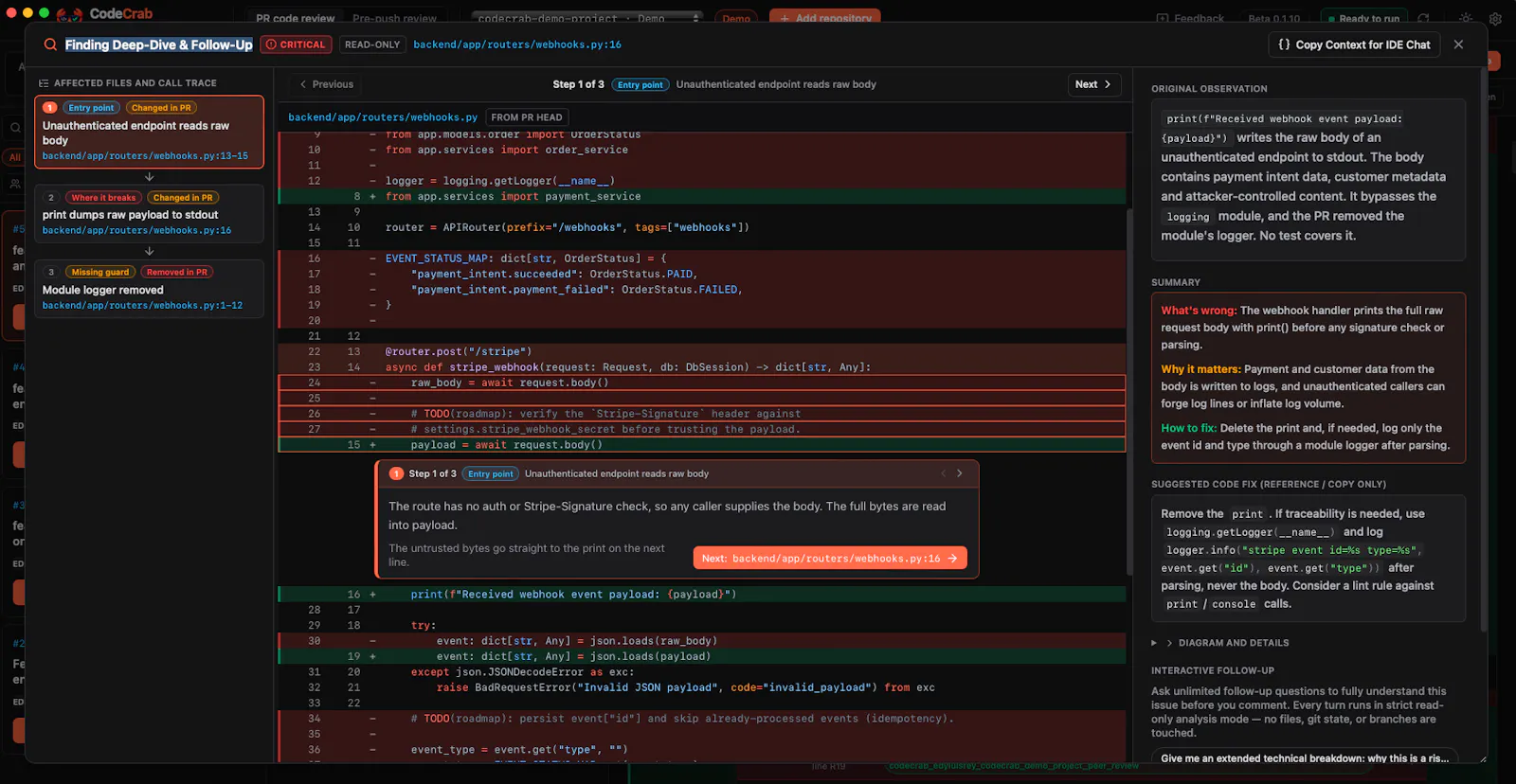 CodeCrab screenshot 4