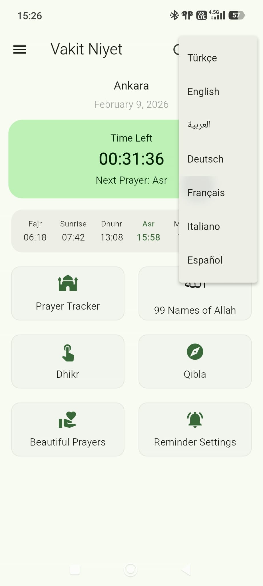Vakit Niyet - Screenshot 4 showing product features and functionality