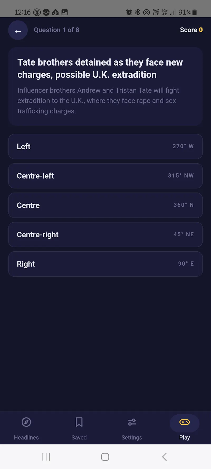 Compass World News screenshot 2