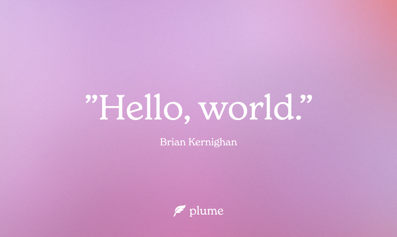 Plume gallery image