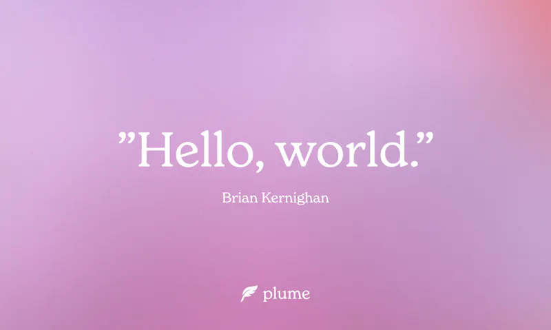 Plume screenshot 1