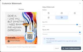 AI-Free Cert gallery image
