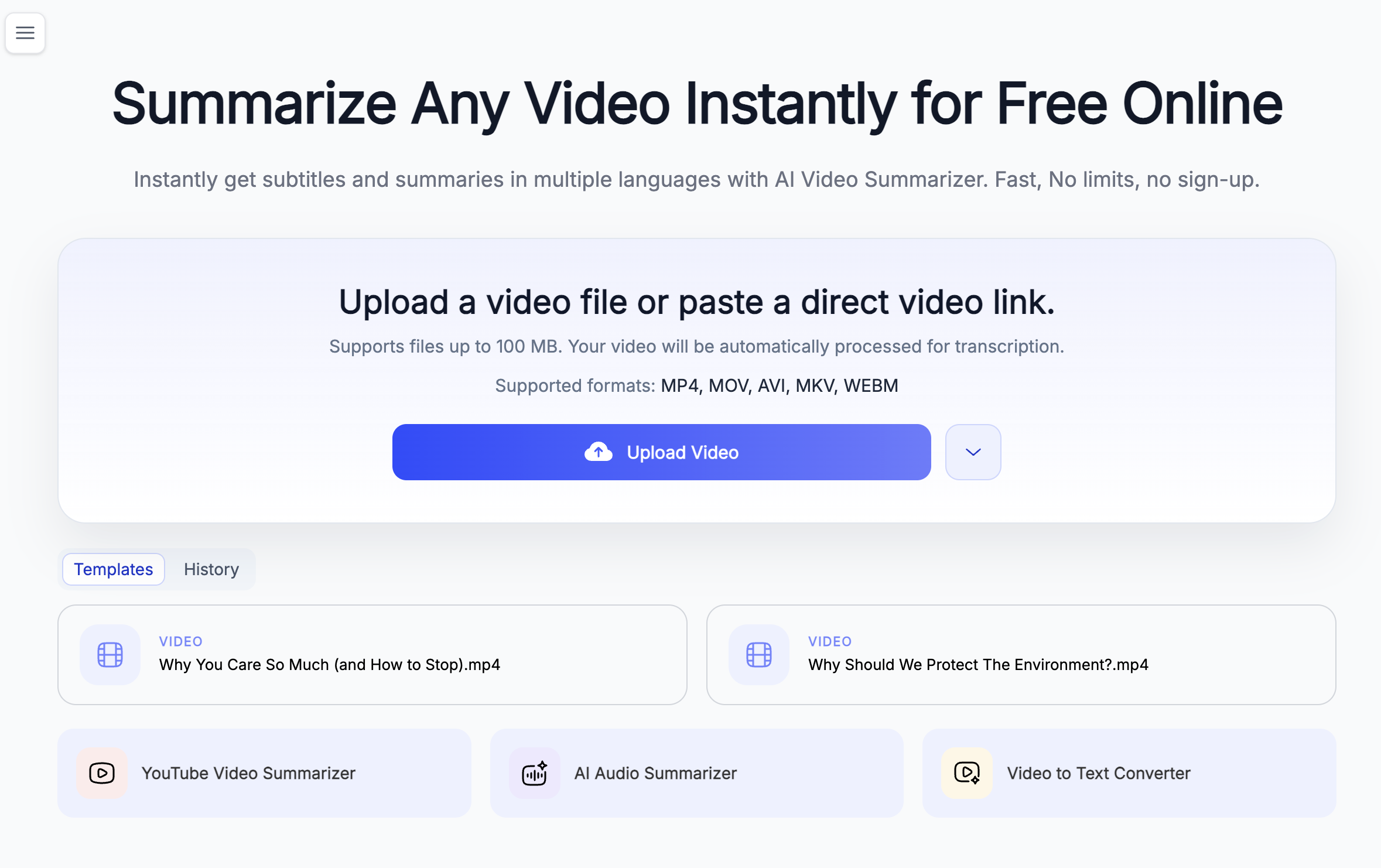 AI Video Summarizer gallery image