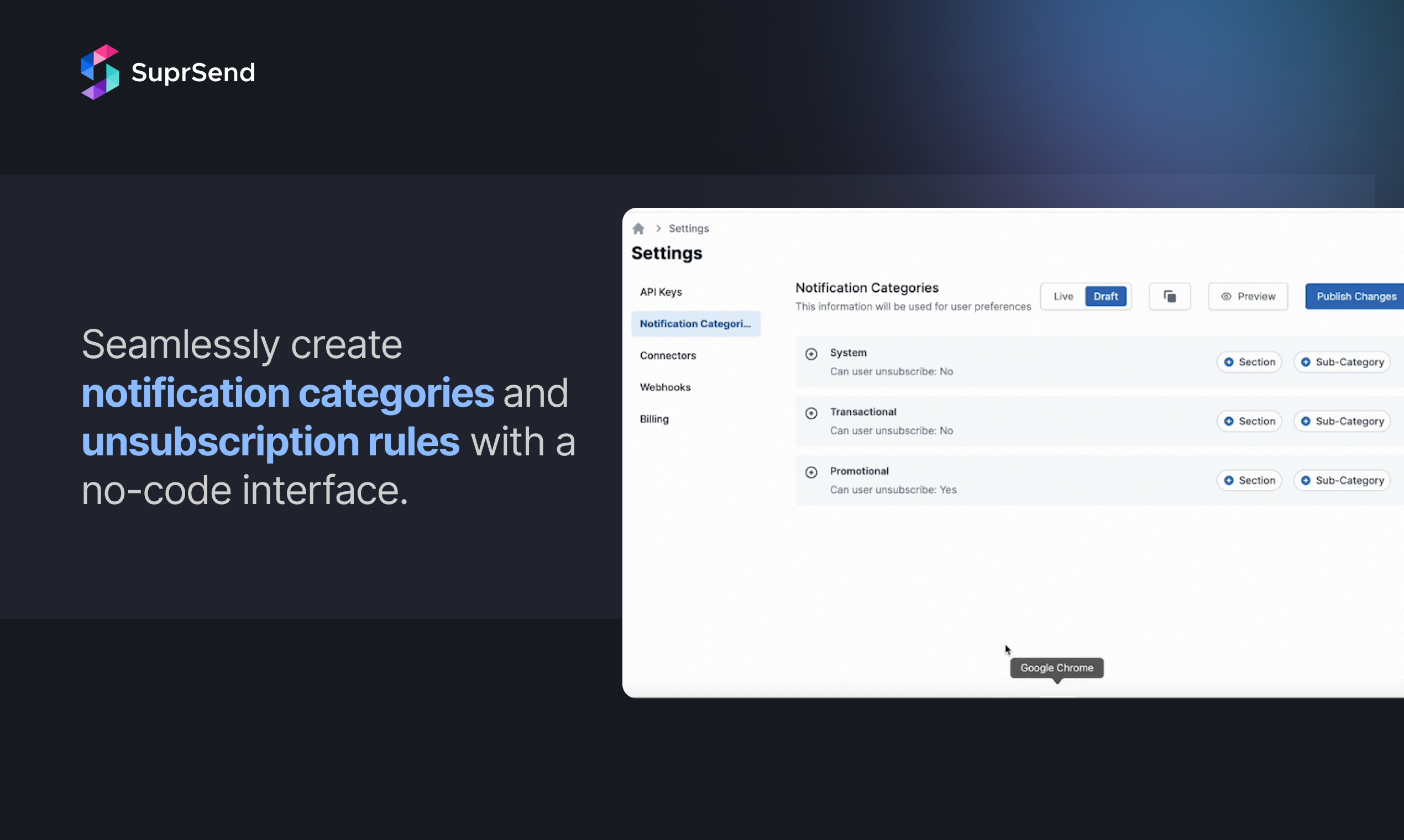 Notification Preferences by SuprSend media 3
