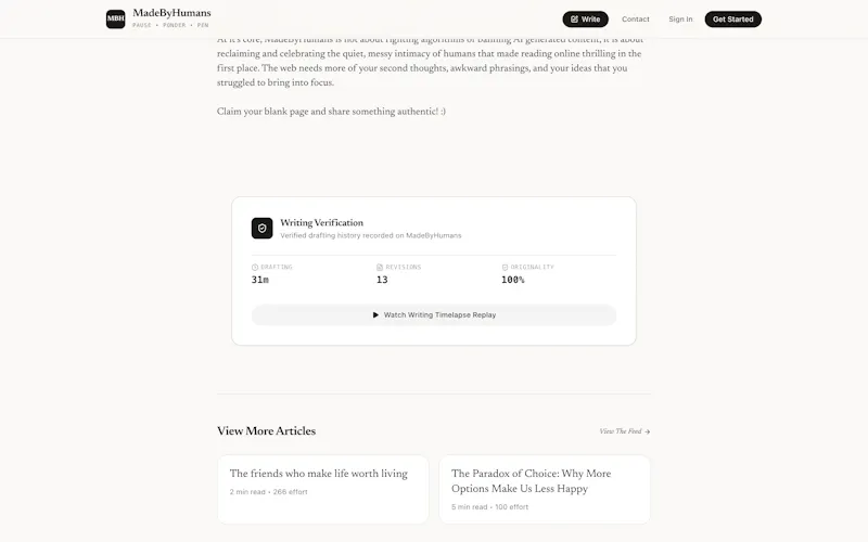 MadeByHumans screenshot 6