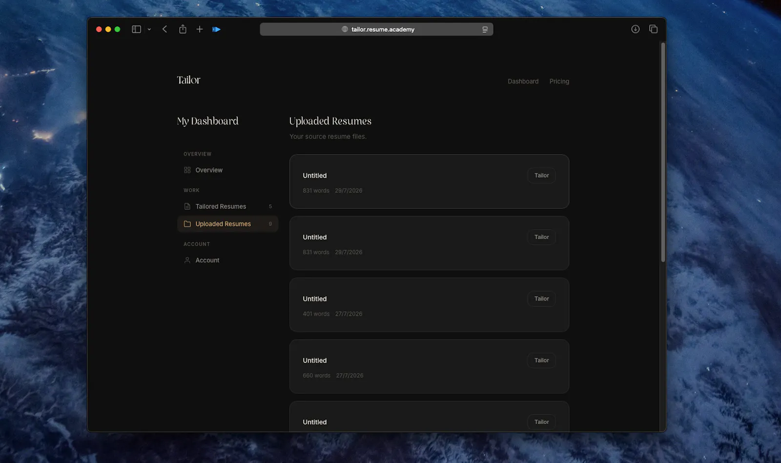 Resume Tailor screenshot 5