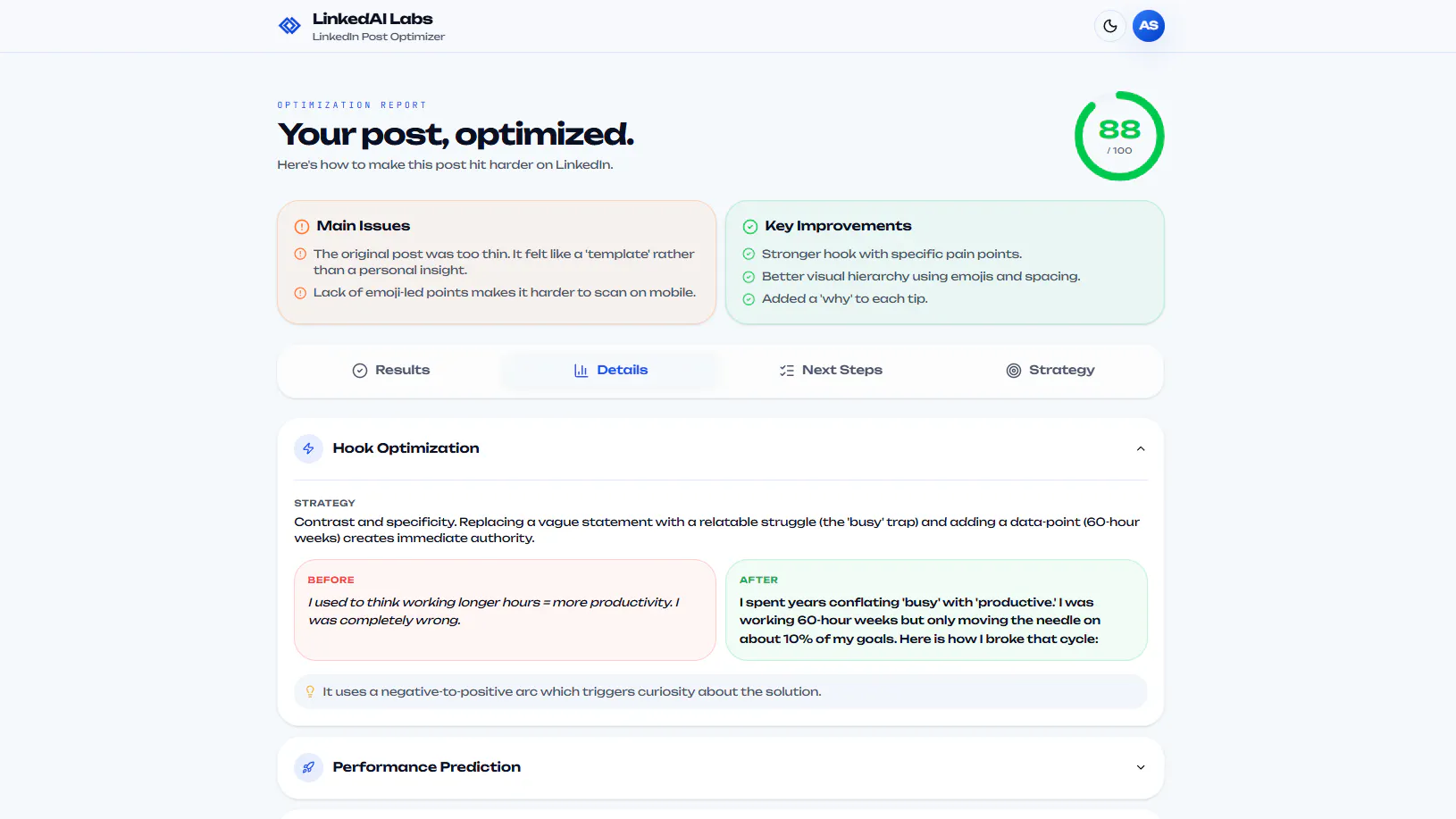LinkedAI 1.0 – AI LinkedIn Optimizer gallery image