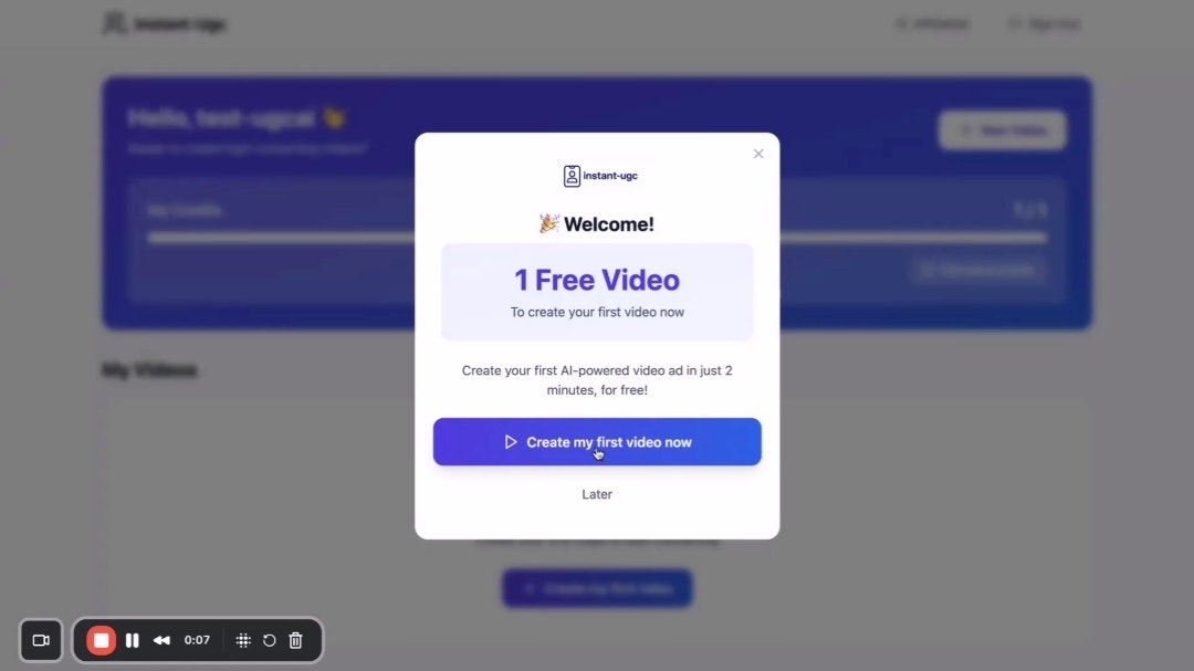 AI Promo Videos in 2 Minutes - Screenshot 2 showing product features and functionality